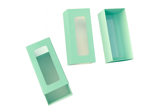 Light Green Kunafa Chocolate Bar Box – Pack of 10 Pcs | Window Chocolate Bar Box Packaging