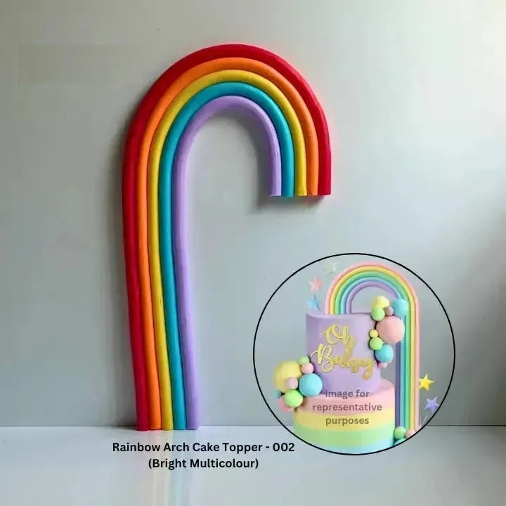 Rainbow Arch Cake Topper - 002 (Bright Multicolour