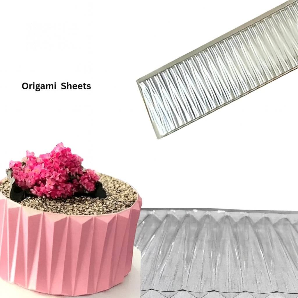 Origami Mould Sheet for Cake Decoration – DIY Baking Tool (70.5 × 14.3 cm)