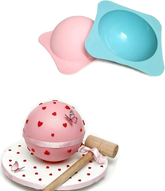 Half Sphere Silicone Mould – 6 Inch | Perfect for Chocolate Piñata, Cake Bombs & Dessert Domes