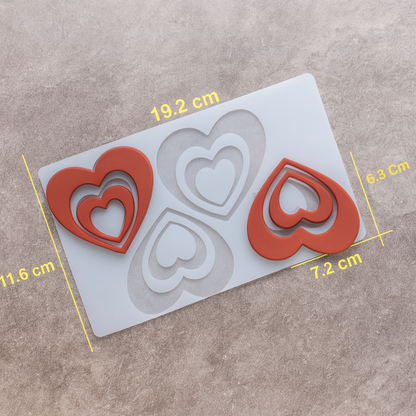Heart Shaped Silicone Mould – Multi-Cavity Garnishing & Decoration Mat