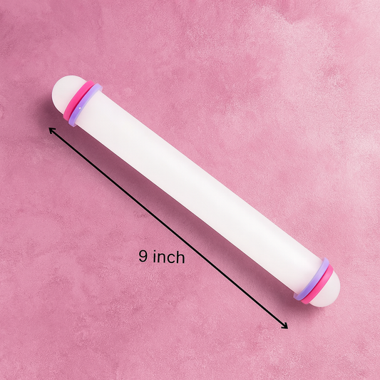 9 inch Nylon Fondant And Dough Rolling Pin with Adjustable Guide