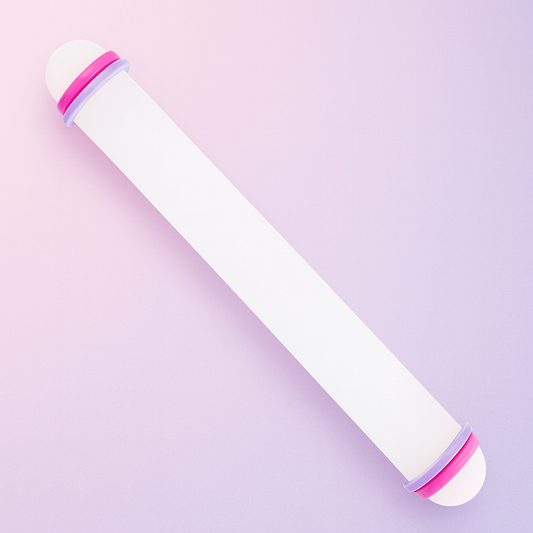 12 Inch Nylon Fondant & Dough Rolling Pin with Adjustable Guides